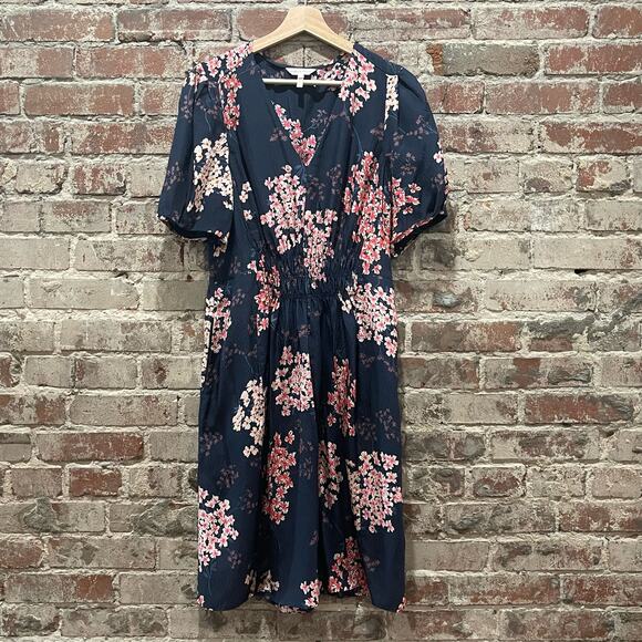 Rebecca Taylor Silk Cherry Blossom Phlox Dress Size 10 - Picture 3 of 10